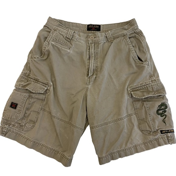 JNCO | Shorts | Jnco Jeans Vtg Y2k Distressed Khaki Baggy Cargo